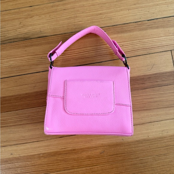 Anastasio Micro Crossbody Handbag Bubblegum Pink Leather - Eyes Embroidery - Picture 2 of 11